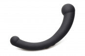 10x Vibra-Crescent Silicone Dual Ended Dildo -  Black