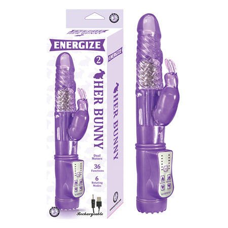 Energize Her Bunny 2 Rechargeable Dual Motors 36 Function 6 Rotation Modes