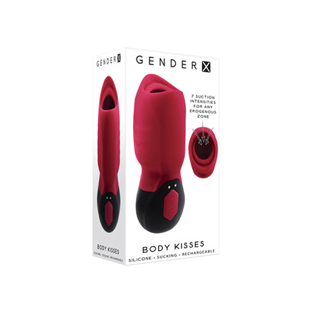 Gender X Body Kisses Suction Toy  Red