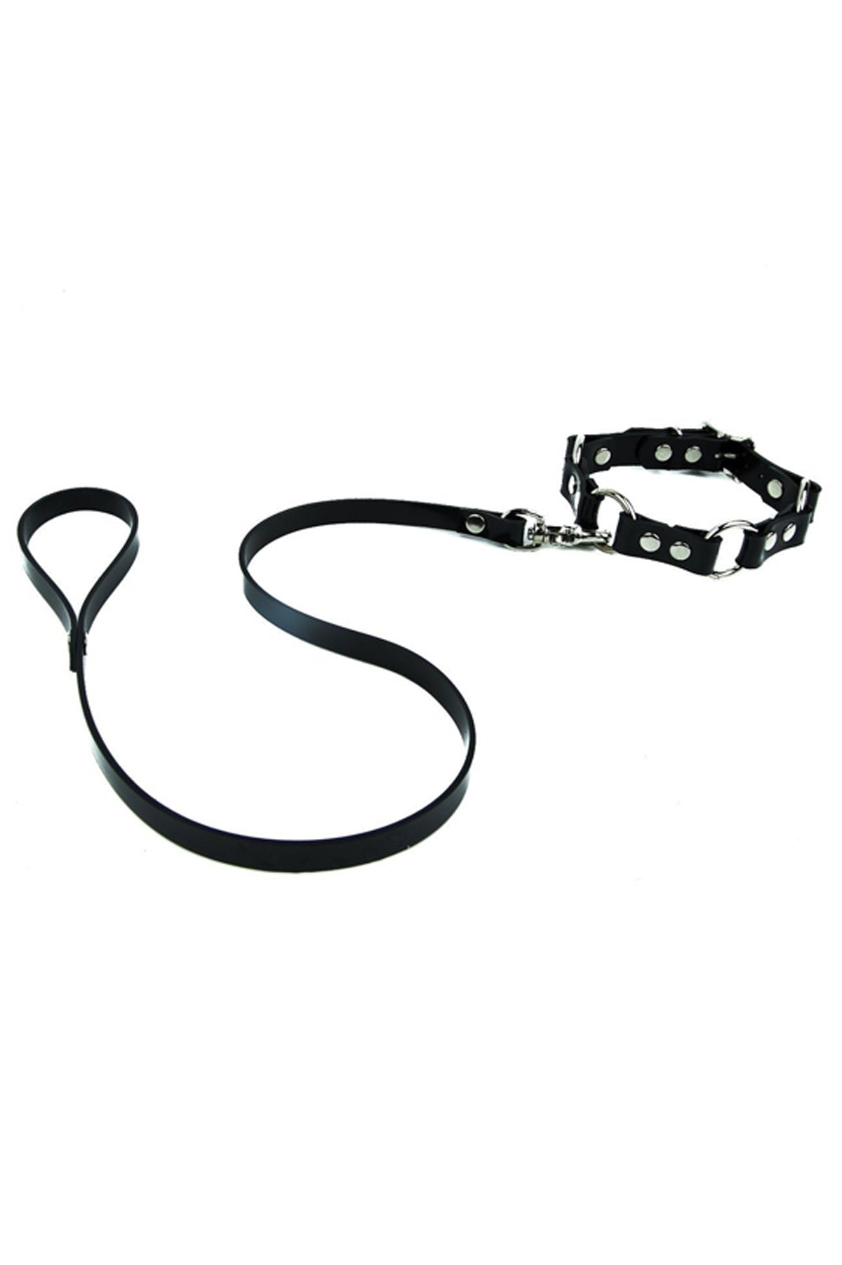 Sexy Leather Mask Leash And Suspenders Harness Set